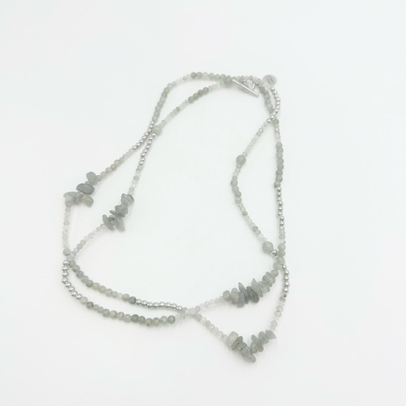 Kinsley Armelle Elegant Smoky Quartz Gemstone Beaded Wrap Necklace Bracelet - Picture 4 of 8